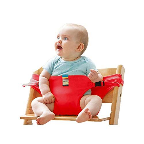 Eyand portatile del bambino sede Sedia da pranzo Cintura di sicurezza, sede Viaggi High Chair Booster Sicurezza Strap cablaggio Belt (Red)