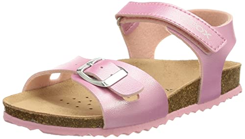 Geox J Adriel Girl C, Sandali Bambina, Rosa (Pink), 24 EU