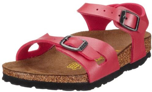 Birkenstock Rio  Sandali unisex bambino, Corallo brillante, 33 stretta