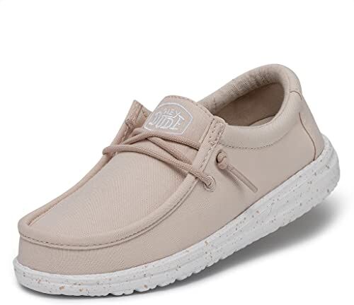 Hey Dude Wally Youth Slub Canvas, Moccasin Bambini e ragazzi, Beige (Neutro), 37 EU