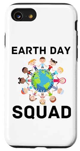 Funny Earth Day Men Women Kids Boys & Girls Gifts Custodia per iPhone SE (2020) / 7 / 8 Earth Day Squad World Planet Clean Gang LoveFunny Ragazzo Ragazza