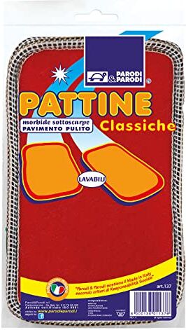 PARODI & PARODI - Pattine per Casa, Pattine per Ospiti in Feltro Morbide, Sottoscarpe per un Pavimento Pulito, Comode e Pratiche Sostituiscono le Ciabatte, Lavabili, Misura Unica, Colori Assortiti