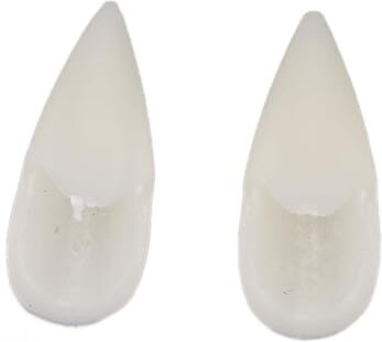 ZJchao Denti con Zanne da Vampiro, 2 Pezzi Dentiere con Zanne di Halloween Dentiere Personalizzate Denti Finti Decorazione Regalo Puntelli Cosplay per Feste di Halloween Puntelli per