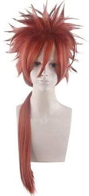 LINLINCD -ime Coser Wig Giochi Cosplay Parrucca FF7 Final Fantasy VII Reno Rosso Cortili Animali Comic Natale Carnevale Halloween Quotidiano Wig+Parrucca