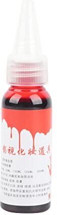 Tbest 30Ml Professionale Sangue Finto Speciale Halloween Ferita Cicatrici Zombie Fantasia Trucco Sangue Finto Sangre Falsa Halloween, Sangre Falsa, La Purge Costume, Sangue Finto, (30 ml di sangue fresco)