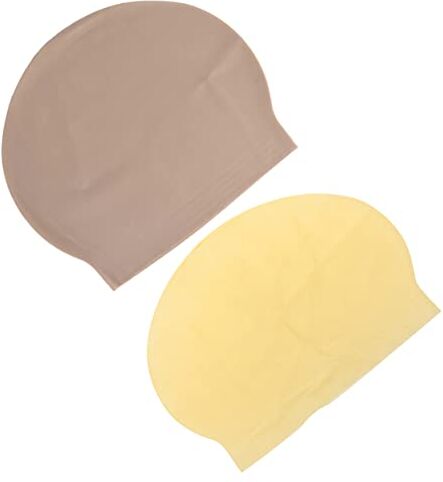 FRCOLOR 2 Pz custodia in finta pelle copricapo calvo per adulti berretto calvo trucco parrucche accessorio per costume cosplay berretto calvo per il trucco Halloween parrucca cappello