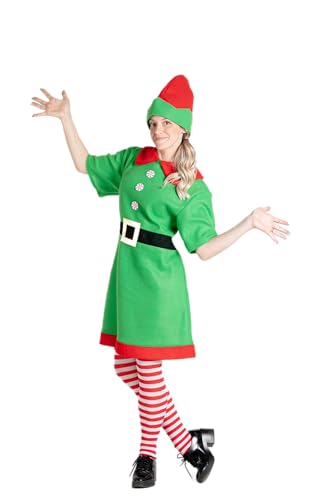 Ciao - Elfa Natale costume travestimento ragazza donna (Taglia unica adulto)