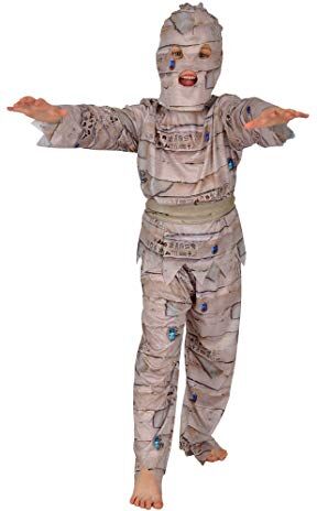 Ciao Costume Mummia tg.M (5-7 anni) Bambini unisex, Bianco,