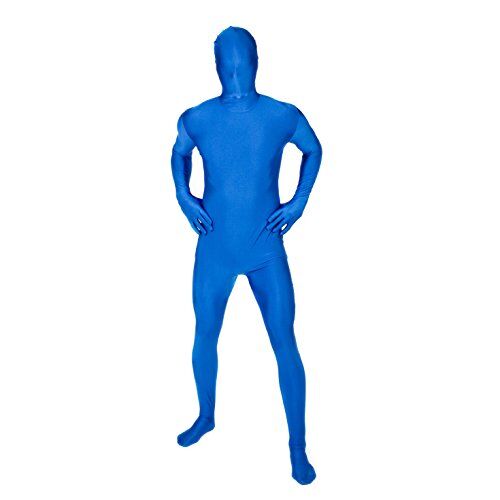 Morphsuits Costume intero per travestimento, Adulto, taglia: L 5'5-5'9 (164cm-175cm), colore: Blu