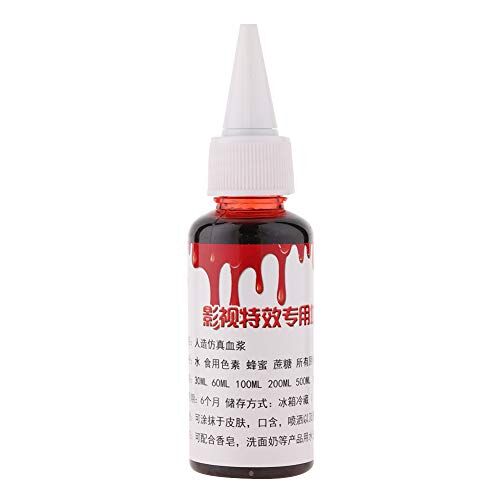 Rotekt Professional Fake Blood Speciale Halloween Wound Scars Zombie Fancy Make Up Sangue finto(01)