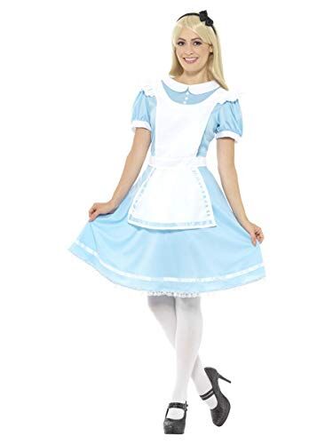 SMIFFYS Wonder Princess Costume, Blue, with Dress, Apron & Headband, (L)