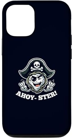 Seafood Lover Gift Pirate Party Shirts Custodia per iPhone 15 Ahoy-Ster! Divertente gioco di parole di ostriche pirata marinaio scherzo