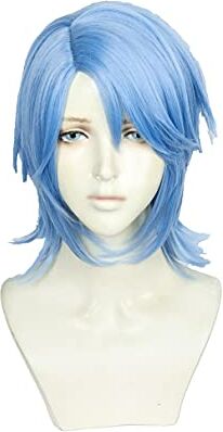 FZYUYU -ime Kingdom Hearts. III. Aqua Short Blue Deyed capelli resistenti al calore Perucas Cosplay costume parrucca+cuffia parrucca