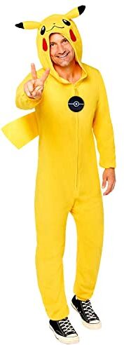 amscan Costume da Pokemon Pikachu per adulti, taglia standard, unisex, multicolore