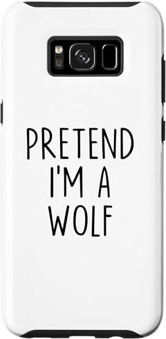 Pretend I'm A Wolf Costume Halloween Party Lazy Custodia per Galaxy S8+ Costume di Halloween Pretend I'm A Wolf Lazy Easy