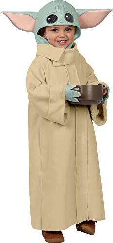 Rubie's Costume ufficiale da Baby Yoda, da bambino, ST-702202S, taglia S (4-6 anni), beige