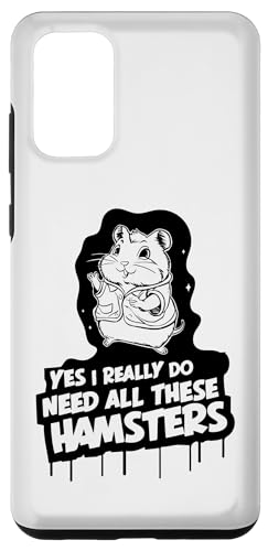 Cool Saying Hamster Lover Pets Quote Funny Design Custodia per Galaxy S20+ Sì, ho davvero bisogno di tutti questi criceti amanti dei criceti animali domestici