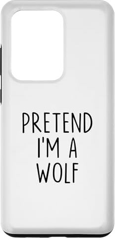 Pretend I'm A Wolf Costume Halloween Party Lazy Custodia per Galaxy S20 Ultra Costume di Halloween Pretend I'm A Wolf Lazy Easy