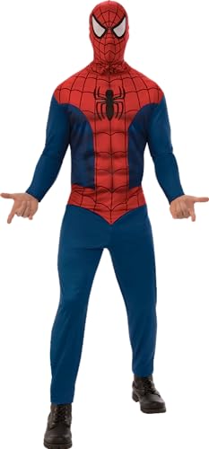 Rubie's Costume Spiderman Uomo, Rosso, M,
