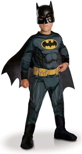 Rubie's , DC Ufficiale, Costume Batman Nero e Giallo 3-4 Anni