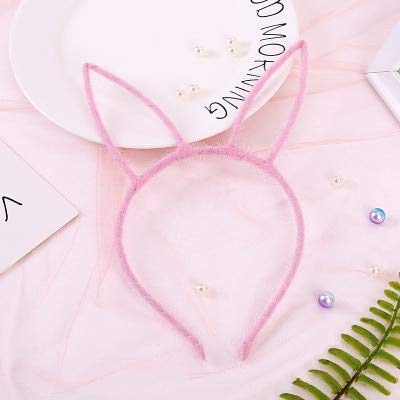 GJBXP Mickey Cat Ears Cute Headband Minnie Plush Hair Accessories Multicolor Styling Tool Headwear For Adult Child Party Selfie Rabbit Ears 2