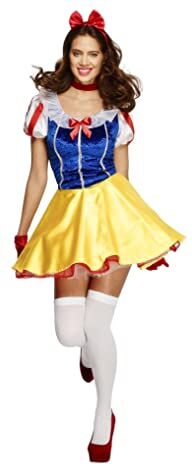 SMIFFYS Fever Fairytale Costume, with Dress, Blue, Attached Underskirt, Headband & Choker, (M)