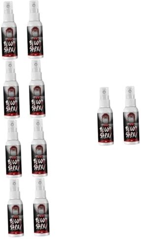 FRCOLOR 10 Pezzi Spray sangue falso costume da zombi di Halloween pillola di sangue finto arredamento spray sangue finto casa stregata plasma artificiale cosplay capi di abbigliamento