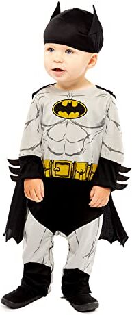 amscan Costume classico da Batman per bambini Warner Bros, 12-18 mesi, unisex, colore: grigio