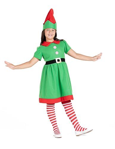 Ciao - Piccola Elfa Natale costume travestimento bambina (Taglia unica 5-7 anni)