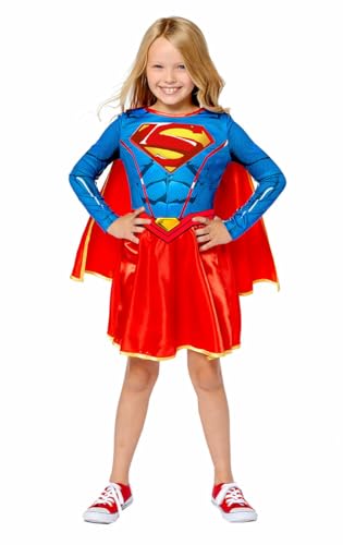amscan Supergirl Classic Halloween Costume età 2-3 anni, Blu