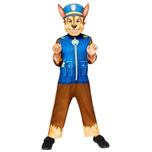 amscan Costume e maschera Chase Paw Patrol bambino 3-4 anni (94-104 cm)