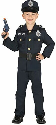 Fiestas GUiRCA Costume da Poliziotto Uniforme Bambino L-(10/12 Anni)