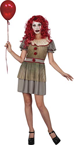 Ciao Horror Creepy Clown costume travestimento ragazza donna adulto (Taglia unica)