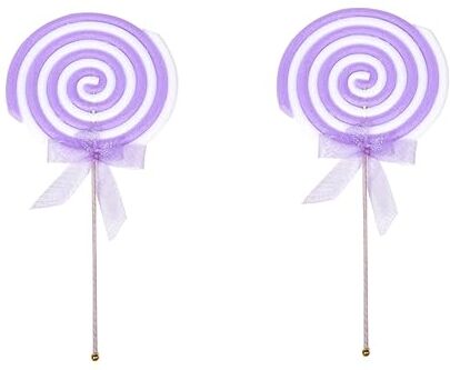 Abaodam 2Pcs Swirl Pasqua Topper Oggetti Di Scena Accessori Sposa Di Grandi Dimensioni Carnevale Compleanno Simulazione Prop Floreale Foto Decorazione Forniture Di Schiuma Caramelle