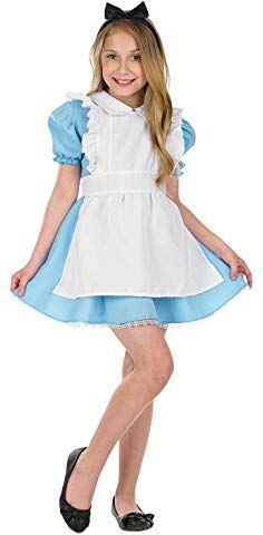 Fun Shack Costume Alice Bambina, Vestito Alice Bambina, Vestito Di Alice Meraviglie Bambina, Alice Nel Paese Costume Bambina, Abito Alice Bambina, Alice Costume Bambina, Costume Wonderland S