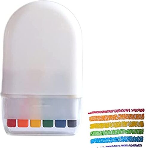 ASEELO Rainbow Face Paint Fan Pennello, Pastelli Colori Viso Pennello Stick, Partita Calcio Marce Eventi Festival Vernice Viso Trucco Tavolozza Forniture Per Partito