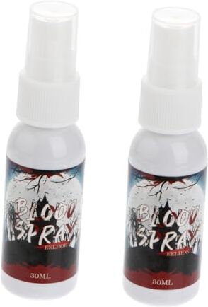 STAHAD 2 Pz Plasma Di Halloween Sangue Di Trucco Fantasma Spruzzo Di Sangue Di Halloween Arredamento Per Il Trucco Costume Di Halloween Spray Da Festa Rosso Viso Plastica Accessori