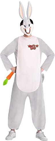 amscan Costume ufficiale Warner Bros Looney Tunes, da uomo, con licenza ufficiale Bugs Bunny (Medium)