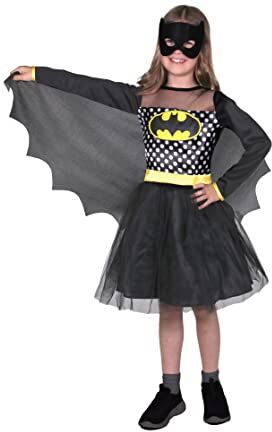 Ciao -Batgirl Fashion Costume Travestimento Bambina Originale DC Comics (Taglia 8-10 Anni) con Gonna in Tulle, Colore Nero, Giallo,