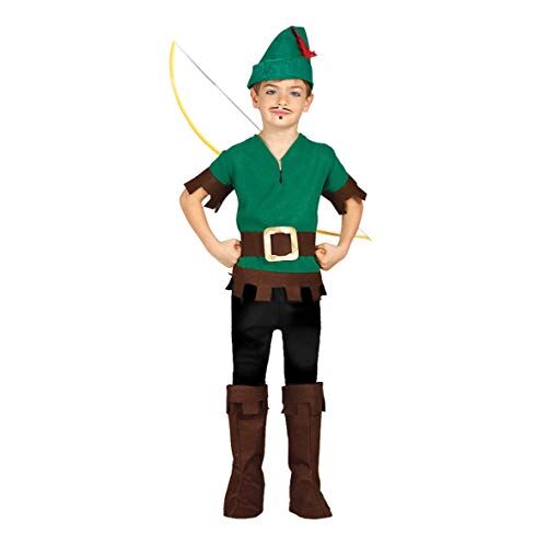 Fiestas GUiRCA SMIFFYS Costume da ladro dei boschi per bambino 7-9 anni (125-135 cm)