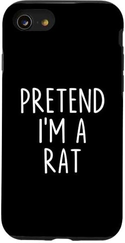 Pretend I'm A Rat Costume Funny Halloween Party Custodia per iPhone SE (2020) / 7 / 8 Pretend I'm A Rat Costume divertente Halloween Party Costume