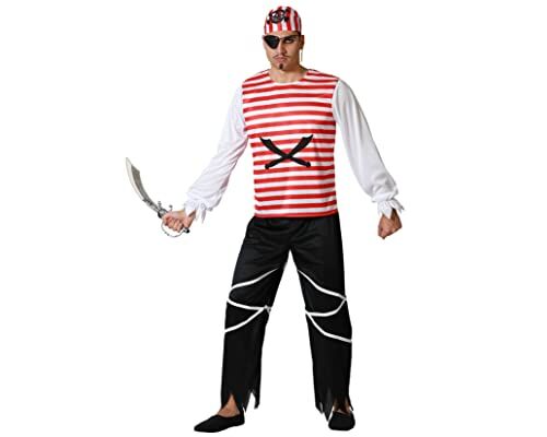 Atosa costume pirata bucaniere uomo adulto XS