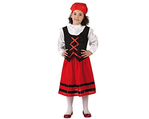 Atosa - --disfraz pastora Bambina Infantil-Talla Natale, Colore Rosso, 3 A 4 Anni ()