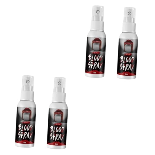 FRCOLOR 4 Pz Spray Sangue Falso Spruzzo Di Sangue Finto Finte Sacche Di Sangue Giocattoli Di Trucco Divertenti Horror Sangue Artificiale Arredamento Forniture Sciroppo Commestibile Liquido