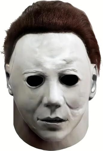 thematys Maschera di Michael Myers di Alta Qualità in Lattice Costume Realistico e Traspirante per Carnevale e Halloween, Adatta a Tutti per un'Esperienza Horror Autentica