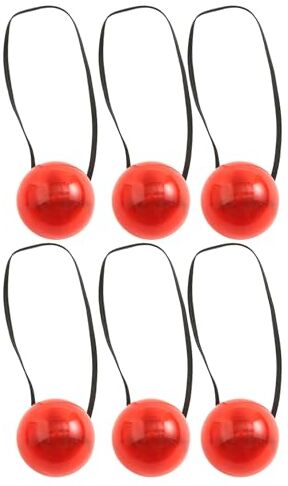 Reheyre Naso rosso lampeggiante Led Red Clown Nose Led Glowing Red Clown Nose Divertente Naso da clown con cinghie elastiche Accessorio Cosplay Forniture per feste 6