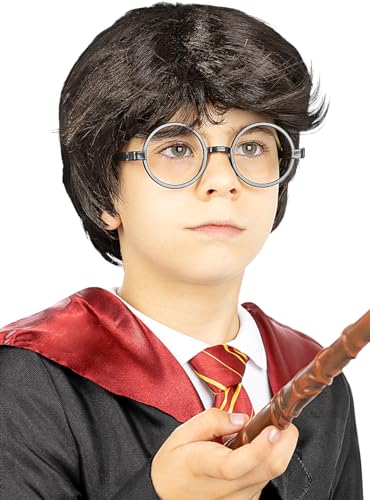 Funidelia Parrucca di Harry Potter per bambino Maghi, Gryffindor, Hogwarts Accessori per Bambini, accessorio per costume Marroni