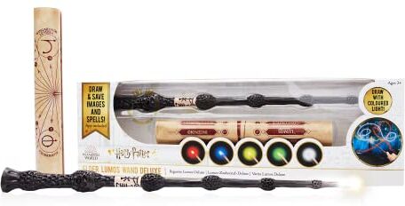 WOW! STUFF The Elder Deluxe Harry Potter Rechargeable Light Painting Wand with Multi Coloured LED Tip, Multicolor, 14'