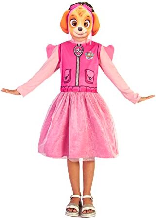 Ciao - Skye costume travestimento bambina originale Paw Patrol (Taglia 5-7 anni) con maschera