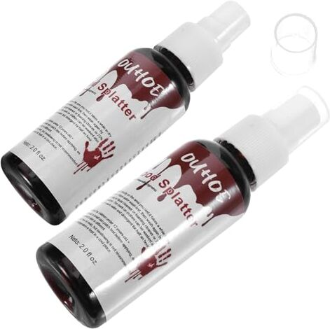 Didiseaon 10 Pezzi Spray Al Plasma Halloween Sangue Liquido Zombie Trucco Sangue Mini Schizzi Di Sangue Trucco Di Sangue Accessori Mostro Dress Up Spray Trucco Per Il Viso Cosplay Rosso